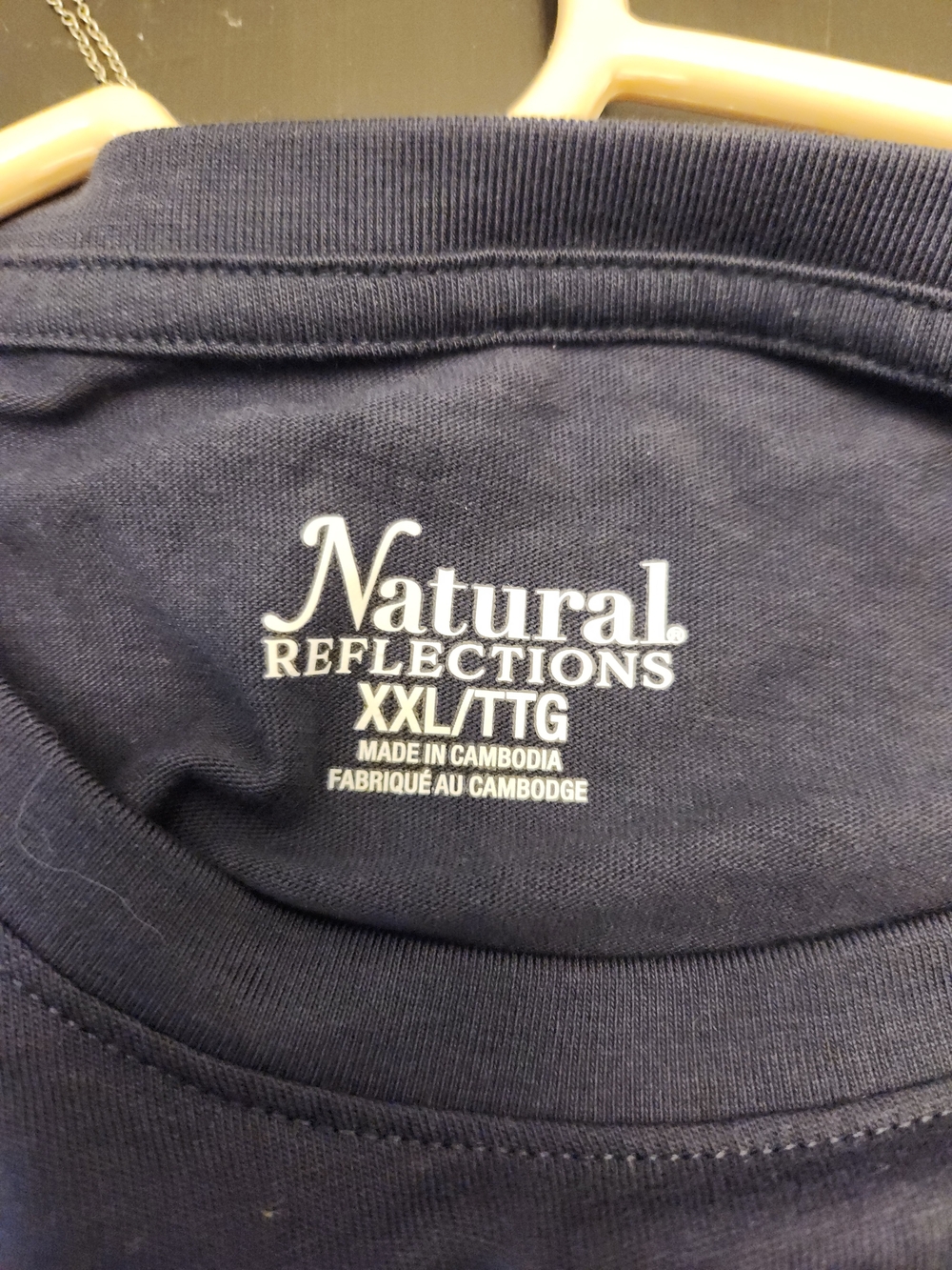 Natural Reflections Women's Navy Long Sleeve Tshirt- XXL